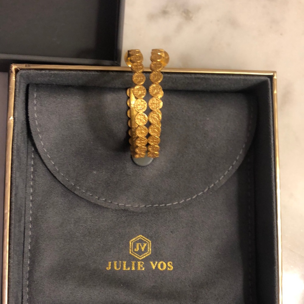 Julie Vos Large Coin Hoop